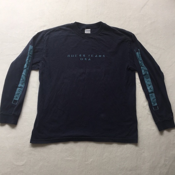 guess jeans long sleeve shirt